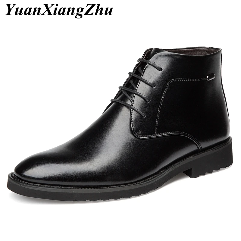 

2018 Winter Vintage Men Martins Ankle Boots Men Leather Boots Winter Warm Shoes Man Work Boots Casual Men Shoes Botas Homme