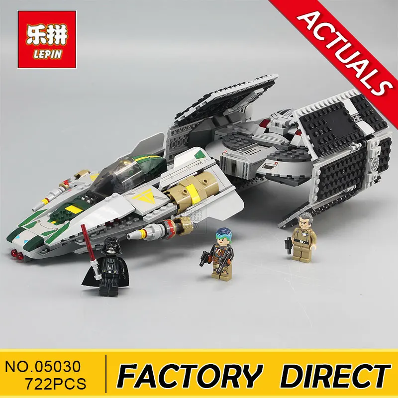 

LEPIN 05030 722Pcs Star Series War Vader Set Tie Advanced VS A toys wing Star fighter Building Bricks Toy Compatible with 75150