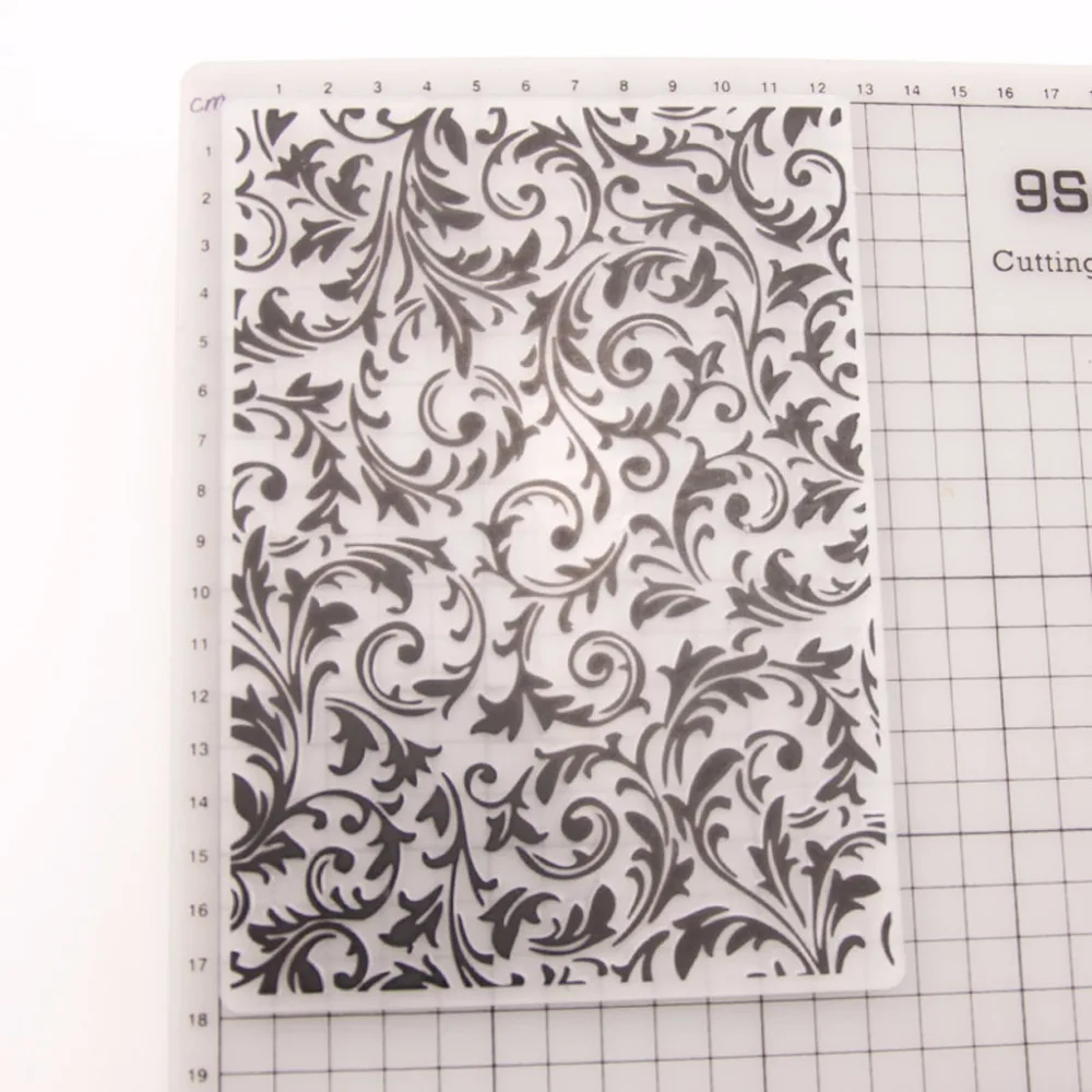 

Plastic Embossing Folder Template DIY Scrapbook Photo Album Card Making Decoration Crafts Flower