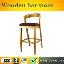 U-BEST Mid Century Modern Furniture Replica Desinger Upholstered Luxury bar chair ,Modern Baroque barstool