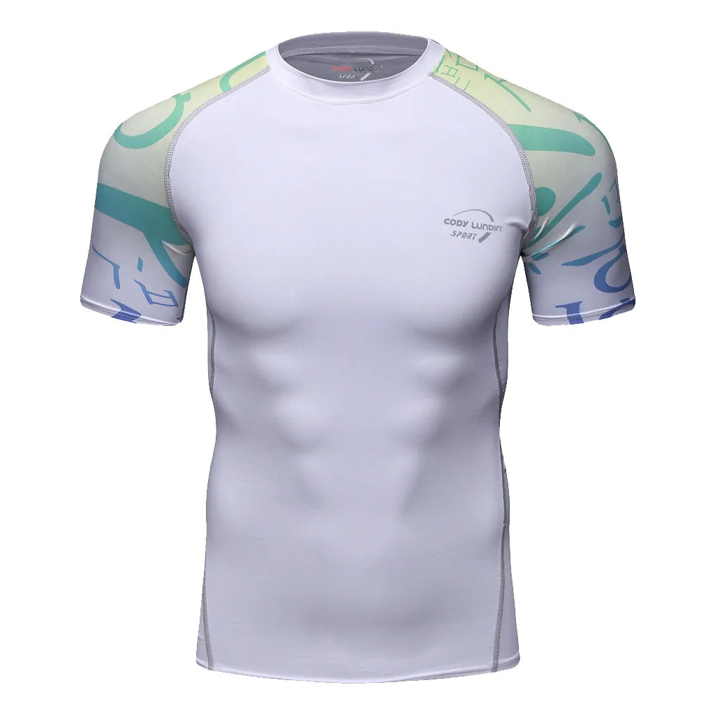 

New Men Quick Dry T-shirt Sport Sporting Mountaineering Tee Shirt Male Gyms Bodybuilding Workout Jogging Tops Crossfit Clothing