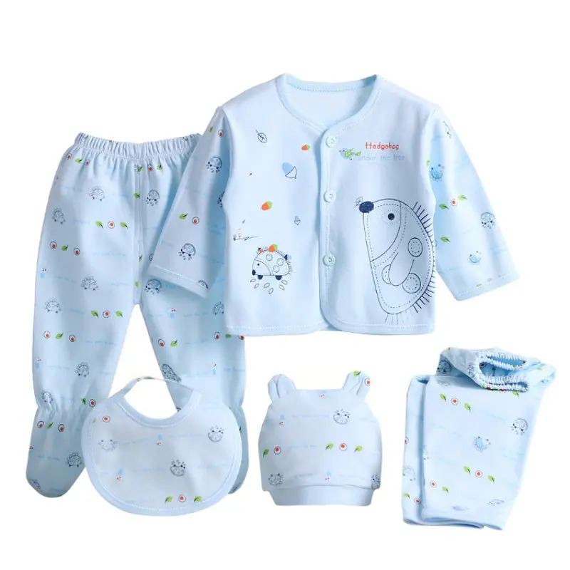 

(5pcs/set)Newborn Baby 0-3M Clothing Set Brand Baby Boy Girl Clothes 100% Cotton Cartoon Underwear LH6s