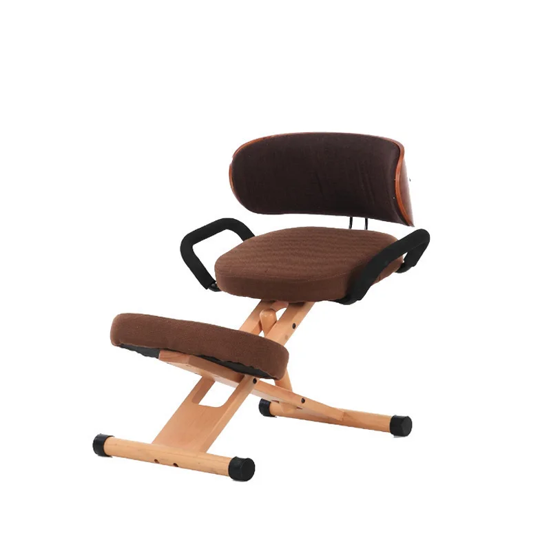 

Lifted Sitting Posture Correction Chair Simple Style Solid Wood Computer Seat Household Study Chair Soft Multifunction Stool