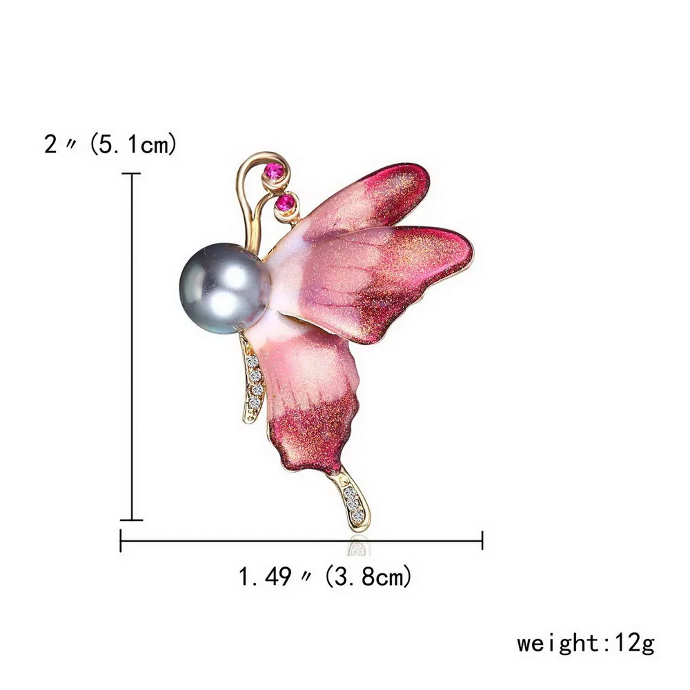 Красочные модные Романтические женщины кристалл стразы брошь в форме бабочки платье с декоративной отделкой булавка Свадебная вечеринка костюм аксессуары