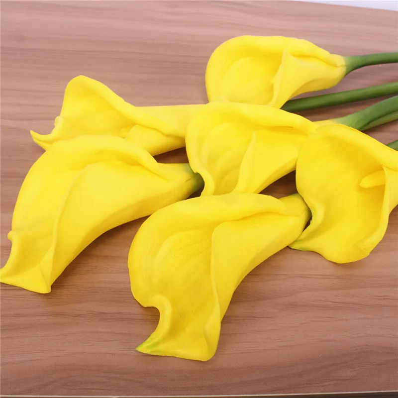 63 см искусственные цветы полиуретан с эффектом реального прикосновения calla lily