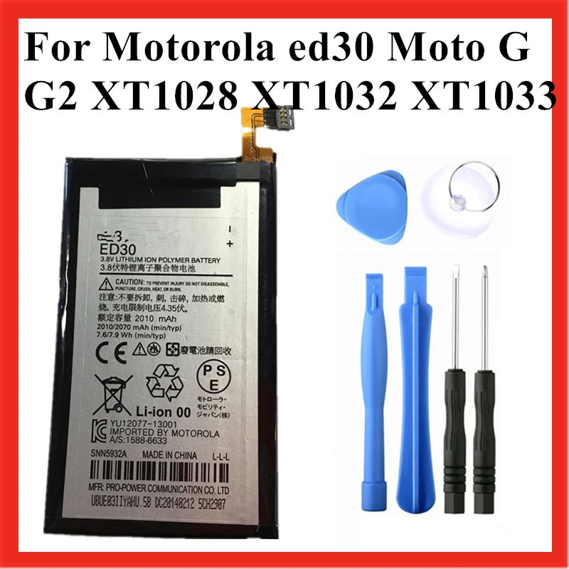 100% Original 2010mAh ED30 Battery for Motorola ed30 Moto