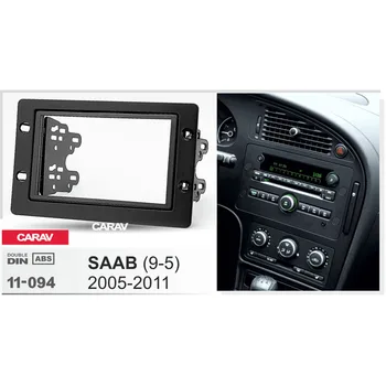

Doble Din Radio Fascia for SAAB 9-5 Stereo Audio Panel Mount Installation Dash Kit Adjusting Frame Adapter CARAV 11-094