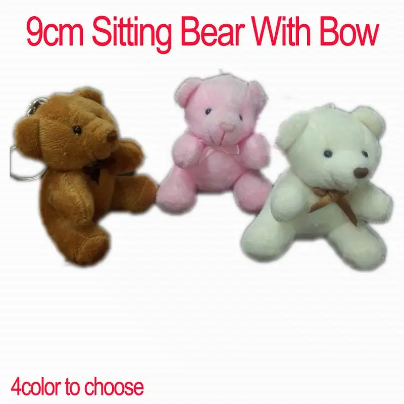 9cm sitting bear with bow 4