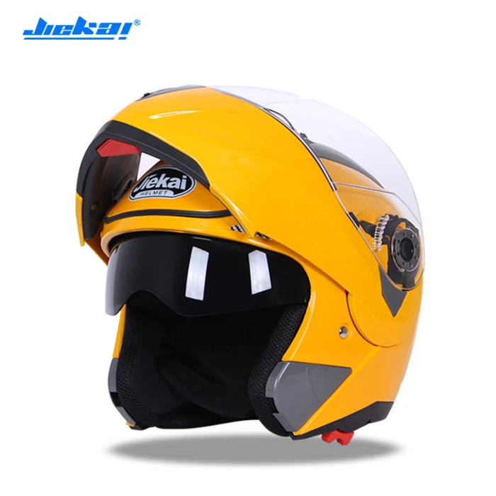 Новое поступление DOT Flip Up шлем мотоциклетный шлем гоночный мотокросс полный шлем для лица двойной козырек система JIEKAI-105
