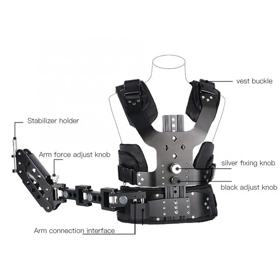 5-8 кг сверхмощный амортизационная камера видеокамера шарнирный штатив жилет пружинный рычаг для камеры Canon стабилизатор жилет для камеры sony s