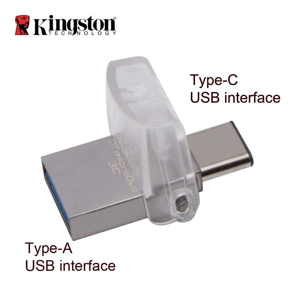 Kingston OTG usb флеш-накопитель типа C 3,1 USB 3,0 32 Гб 64 Гб 128 Гб Смартфон Micro Memory USB карта microDuo