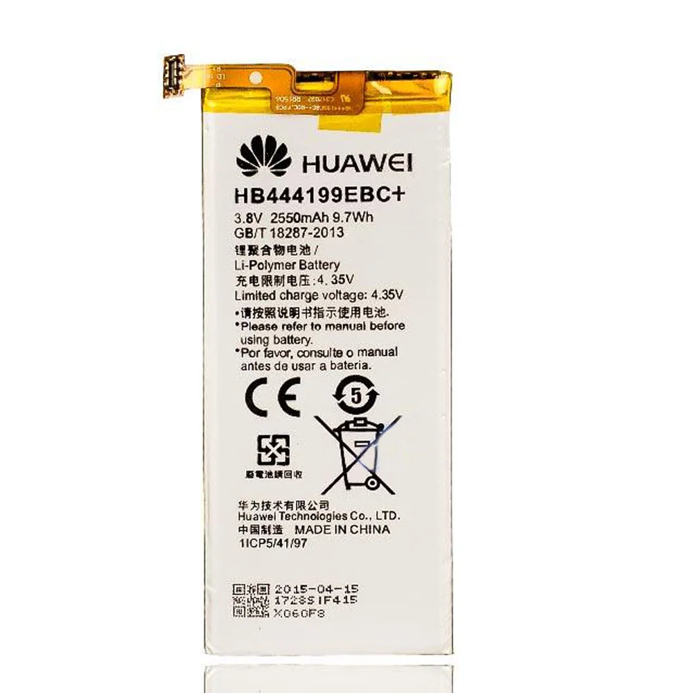 

100% Original 2550mAh HB444199EBC+ C8818 Built-in Battery For Huawei Honor 4C Replacement Repair Parts