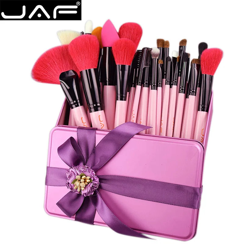 

2018 32 PCS Pink Makeup Brush Set Wool in Gift-Box Packing Face Eyes Eyeshadow Birthday Gift