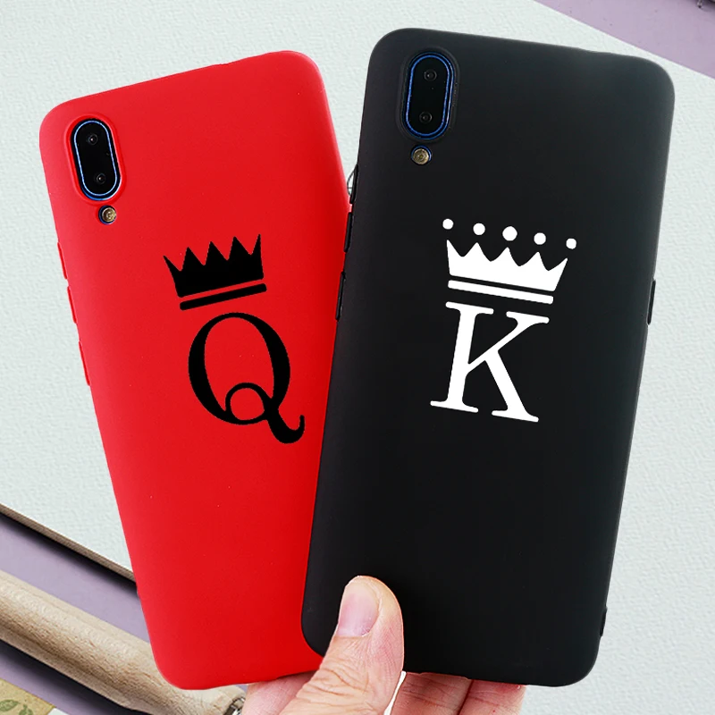 Couple Phone Cases for Vivo X 20 21 23 I S UD Y 69 Z 1 3 Case King Queen Soft Silicone Fitted Mobile Covers Accessories |