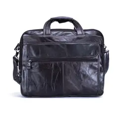 Nesitu из натуральной кожи Для мужчин s офис мешок Для мужчин Портфели Курьерские сумки Бизнес дорожная сумка портфель 15,6 ''ноутбук сумка # M9912