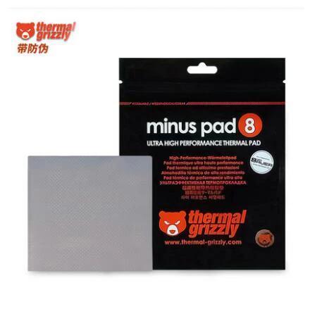 

Thermal Grizzly Minus Pad8,8W/m.k ,thermal pad,computer notobook ,memory ,south and north chipset,thermal mat ,100x100mm