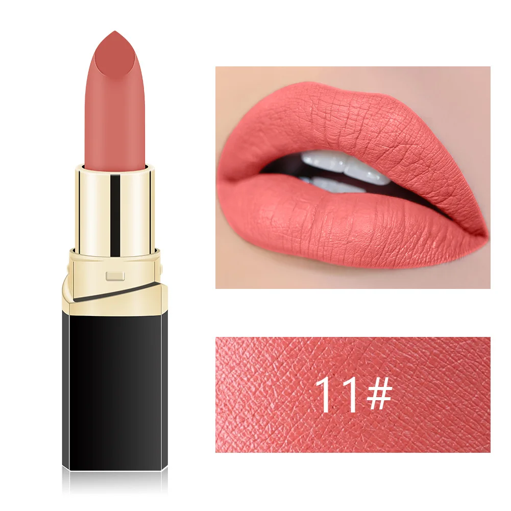 MISS ROSE Lipstick Matte Waterproof Make Up Long Lasting Lip Stick 42 Colors Easy To Wear Lipstick Lips Makeup Mate Lipstick