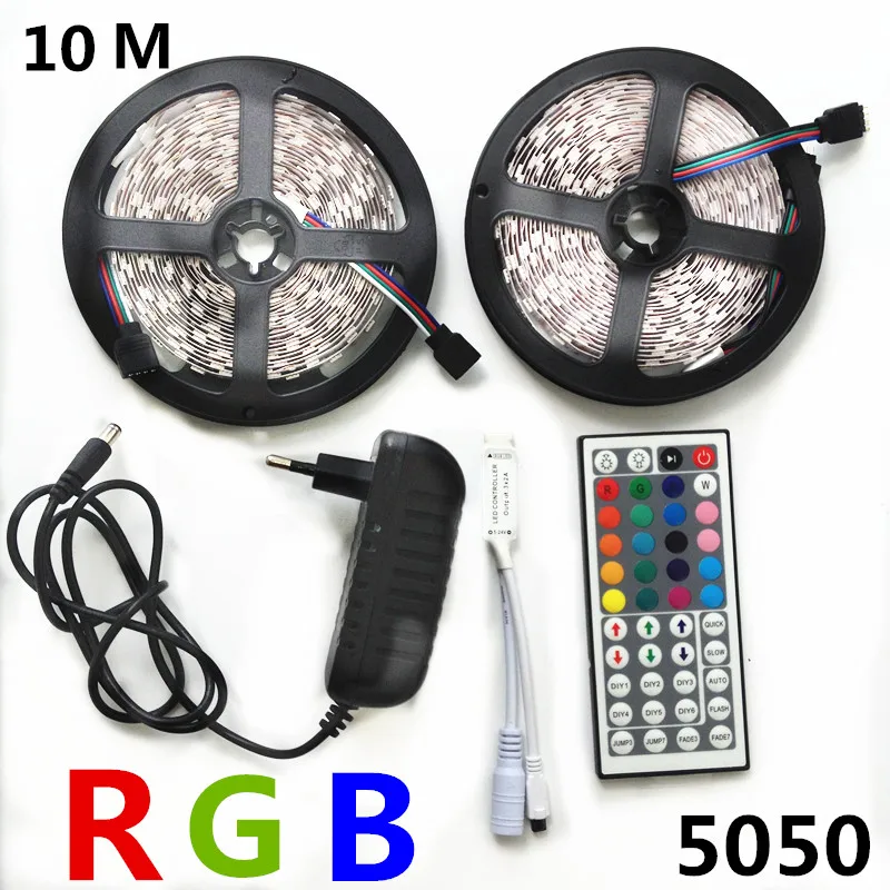Светодиодная лента RGB 5050 10 м 5 30 светодиодов/м|rgb led tape|led tapergb strip light |