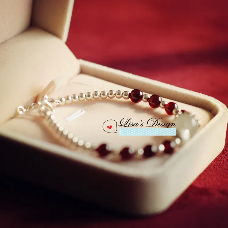 Diy Unique Bracelet Sillver Beads With Moonstone And Garnet Special Diy Unique Bracelet Sillver Beads With Moonstone And Garnet Special Gift For Friend Mother Find Deicate Present Lady In Charm Bracelets From