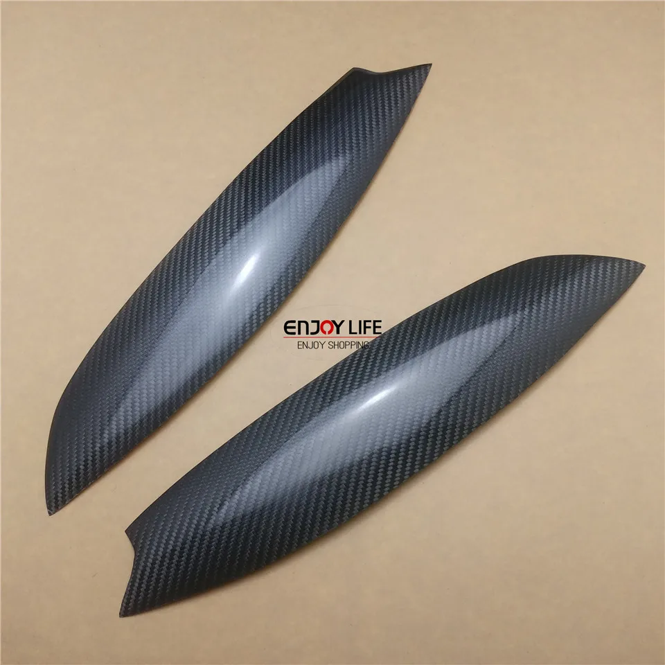 

2pcs/set Carbon Fiber Front Head Light Lamp Cover Eyelid Eyelids Eyebrow For VW Volkswagen Golf 5 GTI R32 Jetta Rabbit MK5