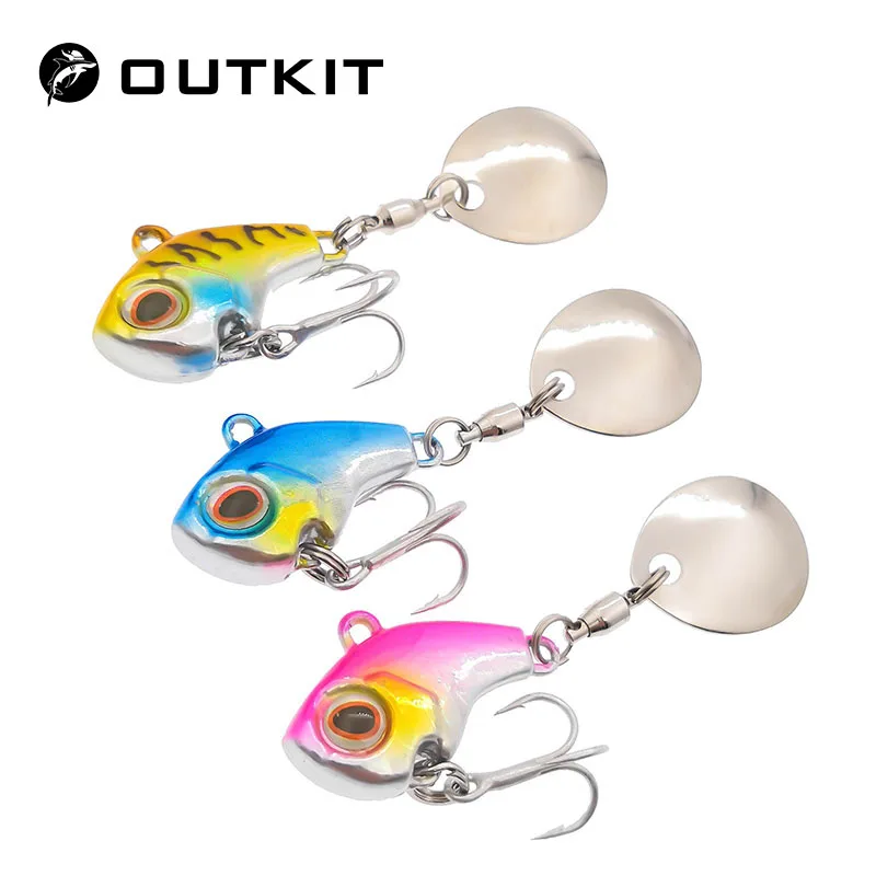 OUTKIT جديد وصول المعادن البسيطة VIB مع ملعقة الصيد إغراء 9.5g-22g الشتاء الجليد السحر الصيد معالجة crankbait الاهتزاز سبينر OUTKIT جديد وصول المعادن البسيطة VIB مع ملعقة الصيد إغراء 9.5g-22g الشتاء الجليد السحر الصيد معالجة crankbait الاهتزاز سبينر