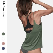 Сексуальный топ для йоги с открытой спиной для женщин без рукавов wokout gym crop top дышащая Беговая футболка женский фитнес бег рубашки для спортзала