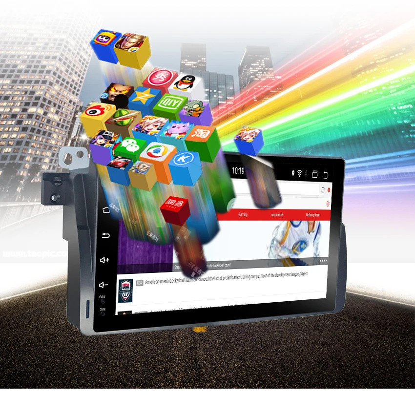 17 Koason 10.25 inch Android System 7.1.1 Car Media Player GPS Navigation Stereo for BMW E46 1998-2005