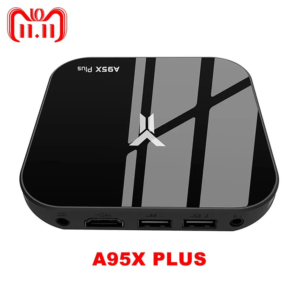 

A95X Plus TV Box Android 8.1 Amlogic S905 Y2 4GB DDR4 32GB ROM 2.4G /5G WiFi USB3.0 BT4.2 Support 4K H.265 Smart Media Player