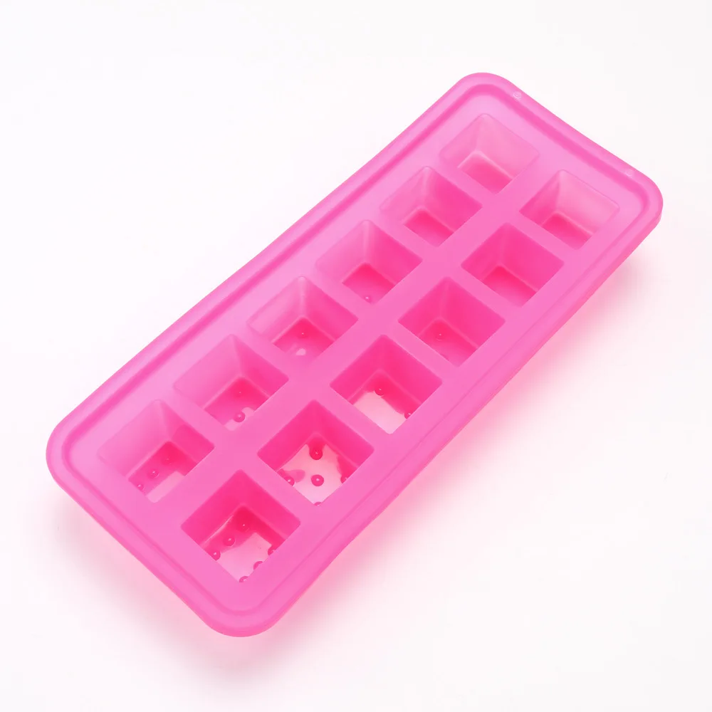 

Silicone generous ice cubes 12 grid ice cube mold Bar whiskey square ice maker Cocktail ice cube model silicone mold
