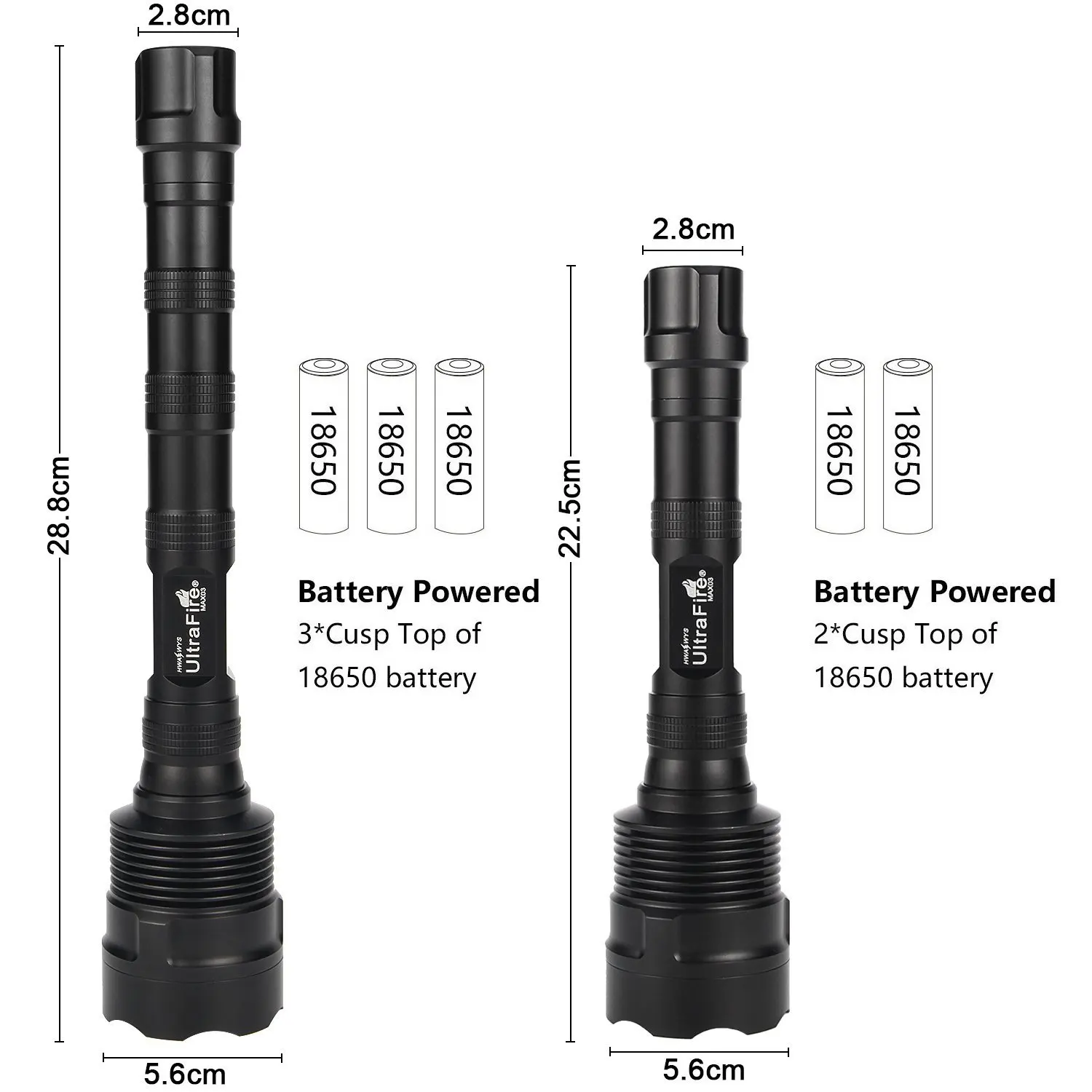 UltraFire CREE XM-L2 3LED фонарь Охотничий Тактический переключатель Luz L2 лампа передатчика 3*18650 батарея(не входит в комплект