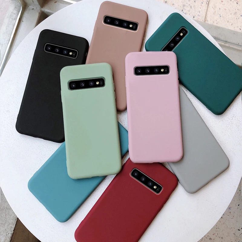 

chyi case for samsung galaxy s10 s9 s8 plus note 10 plus 8 9 s10e lite S7 edge phone cover thin soft matte funda caps shell