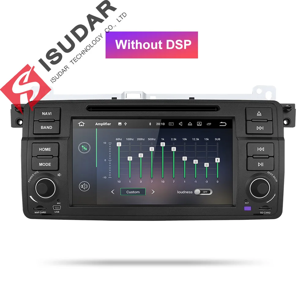 Isudar 2 Din Авто Радио Android 9 для BMW/E46/M3/MG/ZT/Rover 75/320/318/325 Автомобильный мультимедийный видео DVD плеер gps навигационная система DVR - Цвет: Without DSP