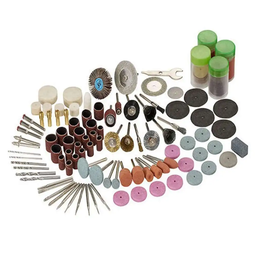 PJLSW 160PCS Dremel Mini Drill Rotary Tool Accessories Bit Set for Grinding Polishing Cutting Abrasive Tools Kits
