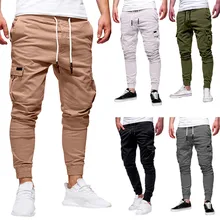 Fashion Men's Sport Pure Color Bandage Casual Loose Sweatpants Drawstring Pant Sweatpants Drawstring Straight Pant Drop 3.21
