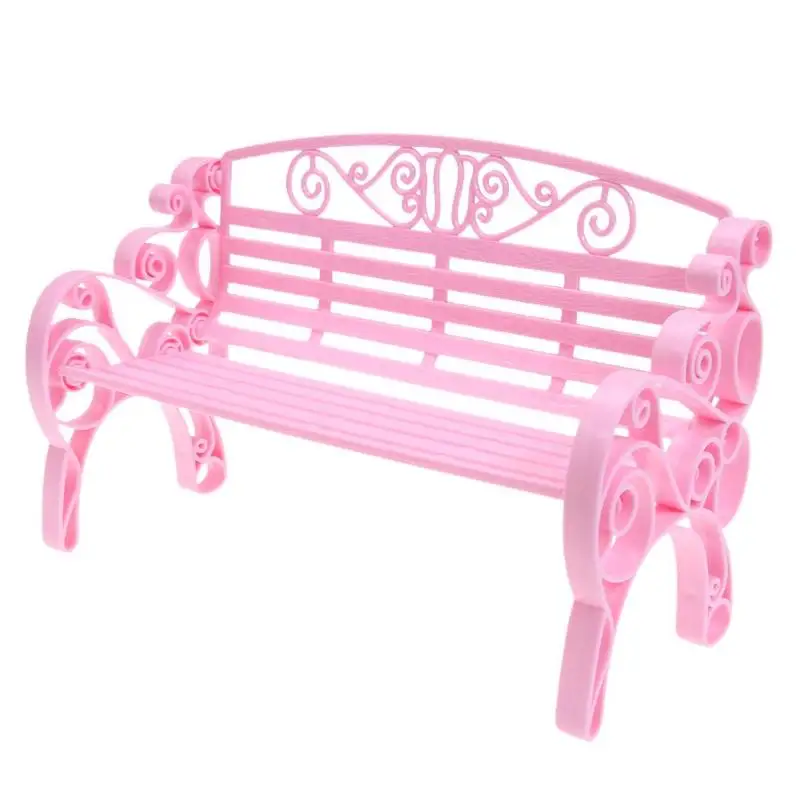 

Miniature Dollhouse Furniture Accessories Outdoor Chair Park Bench for House Garden Play House Toys Garden Chair