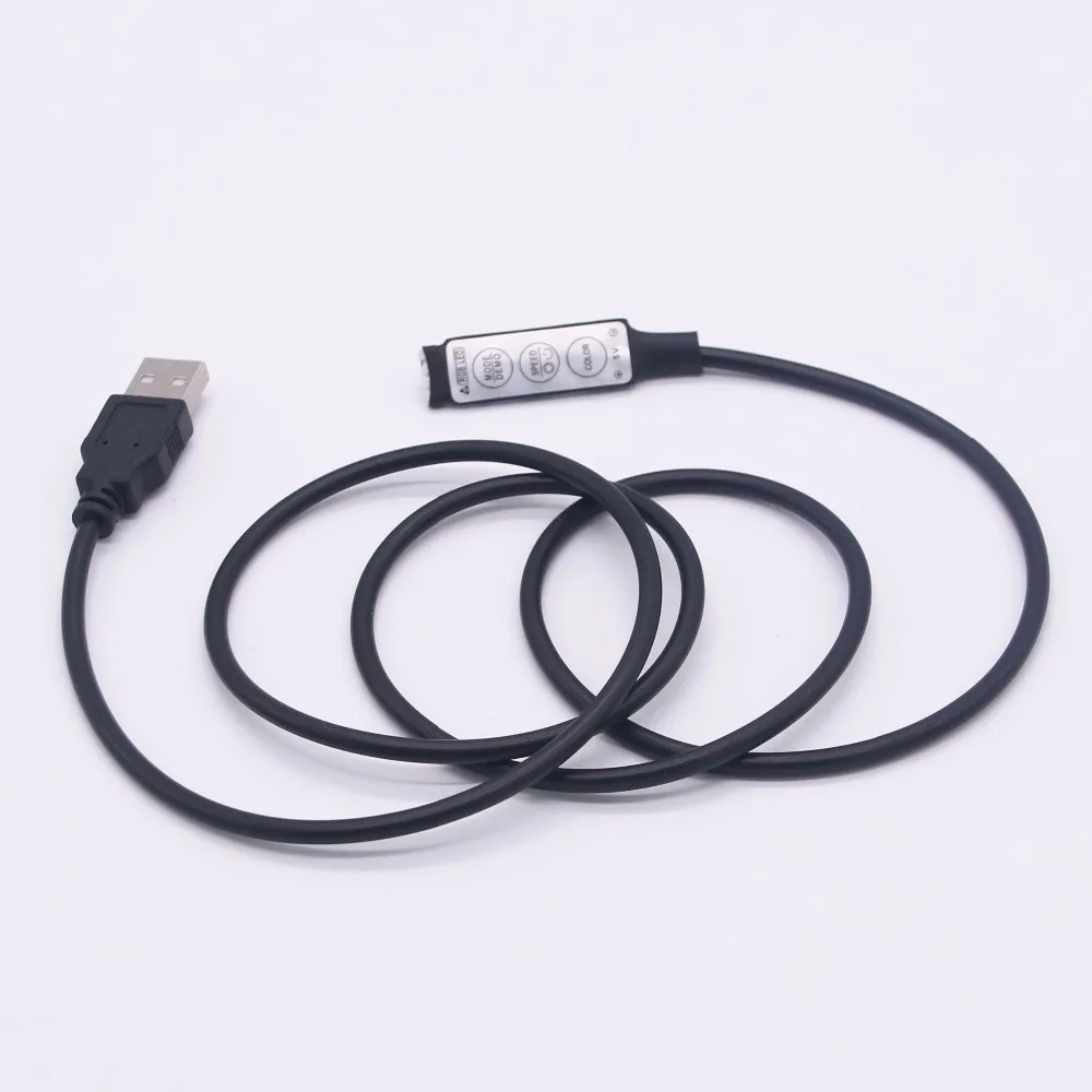 USB RGB контроллер DC 5V выключатели со светодиодным индикатором с 3 ключа 4 Pin
