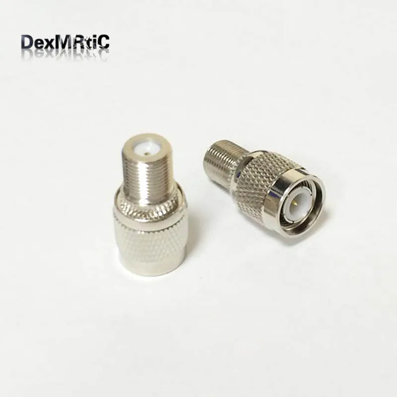 

1PC NEW TNC Male Plug to F Female Jack RF Coax Adapter convertor Straight Nickelplated wholesale