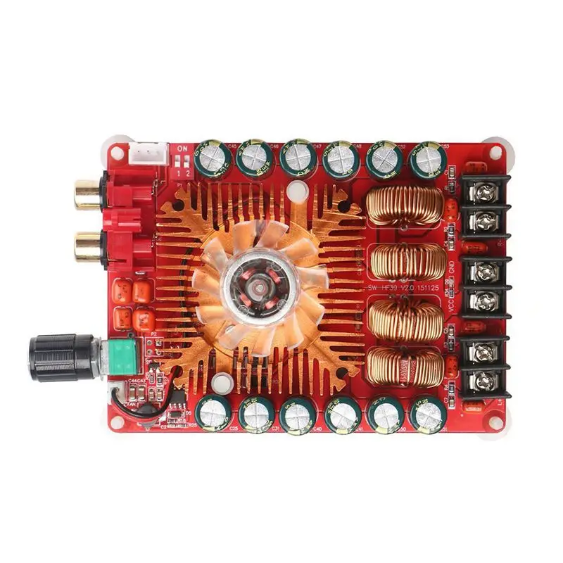 TDA7498E 2X160W Dual Channel Audio Amplifier Board, Support BTL Mode 1X220W Single Channel, DC 24V Digital Stereo Power Amp Mo