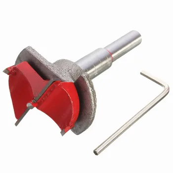 

35MM TCT Carbide Tip Forstner Auger Drill Bit Wood Hole Cutter Hex Wrench Woodworking Hole Saw Hinge Jig Power Tools