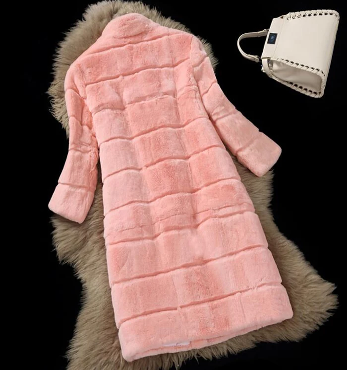 Женские топы пальто из натурального кроличьего меха женская куртка ksr466