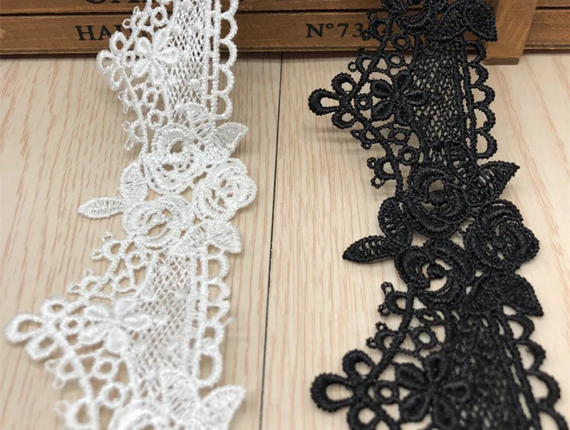 white and black lace