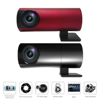 

720P 1080P 170 Degree No Screen USB Car DVR Dash Cam Auto APK ADAS Dashcam Recorder Rejestrator Cam Camcorder for Android