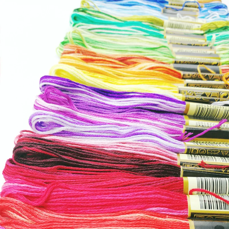 

2pcs Multicolor Cross Stitch Cotton Threads Embroidery Thread Floss Sewing Skeins DIY Sewing Tools Accessories