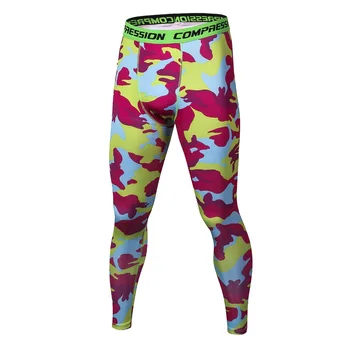 

Brand Casual Pants Men Compression Military Camouflage Breathable Workout Leggings Mens Trousers Fitness Pants Men Tops Leggings