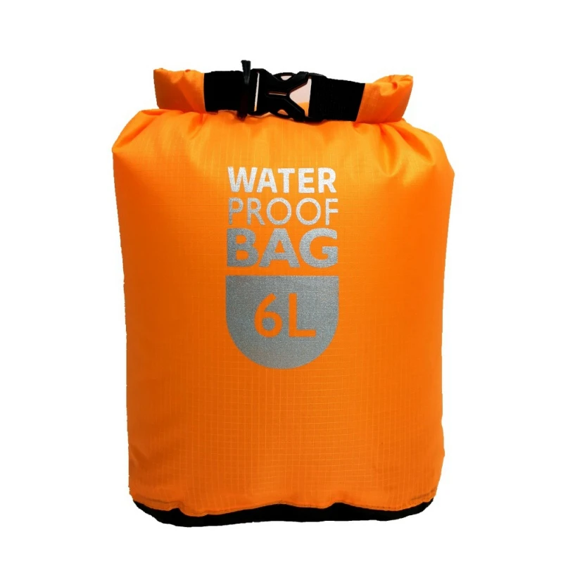 6/12/24L Водонепроницаемый сухой мешок пакет мешок для рафтинга плавания Каякинг водного плавающий парусный спорт каноэ гребля на водонепроницаемость - Цвет: Orange 6L