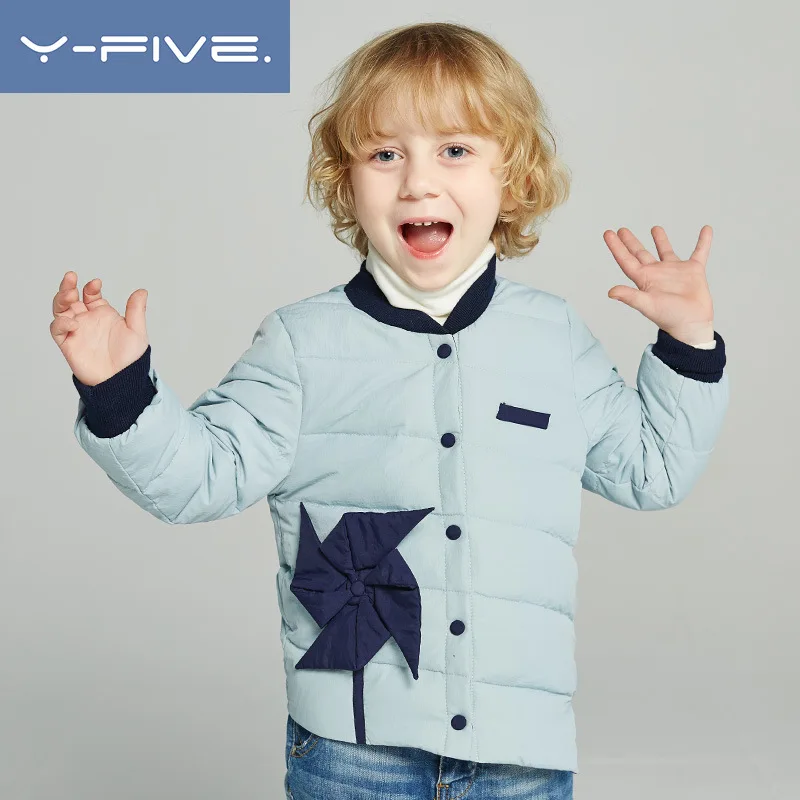 

2018 winter infant baby boy girls down jacket children white duck down padding cotton coat kids 1-5 y Windmill fashion outerwear