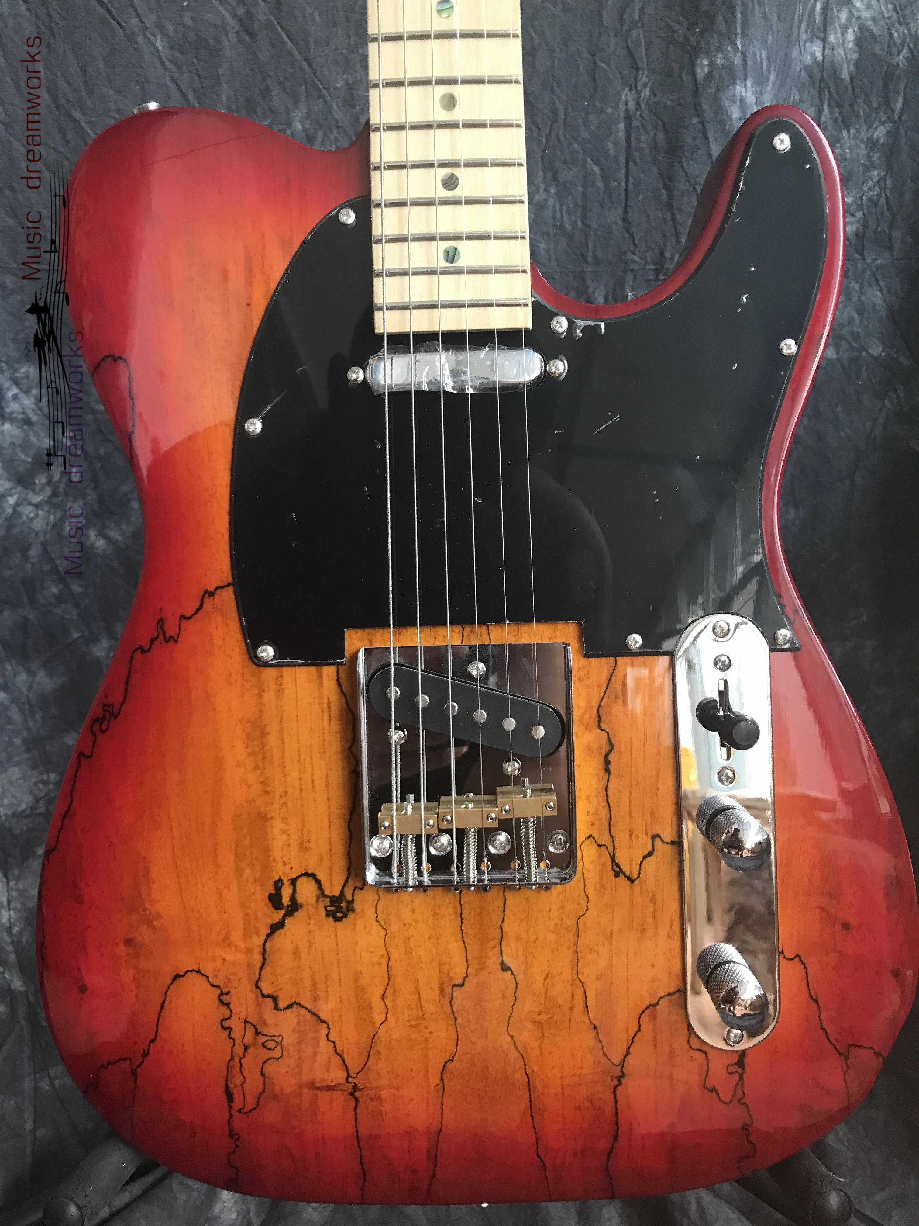 Китай firehawk электрогитара F T l цветная оболочка вставки spalted maple wood. Цвет может быть