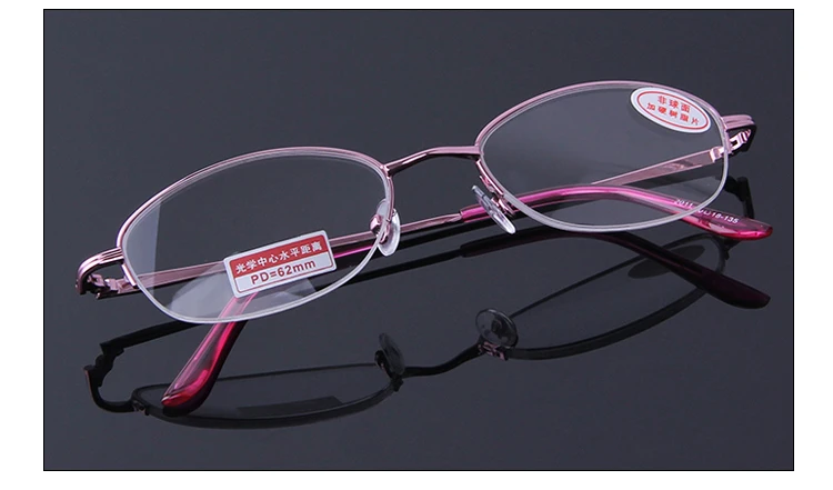 Женские очки для чтения, 2,5, очки для пресбиопии, женские очки, Ретро стиль, полуоправа, Гиперметропия, диоптрия, женские очки