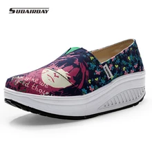 2016 New Canvas Shoes font b Woman b font Flat Platform Casual Shoes font b Women