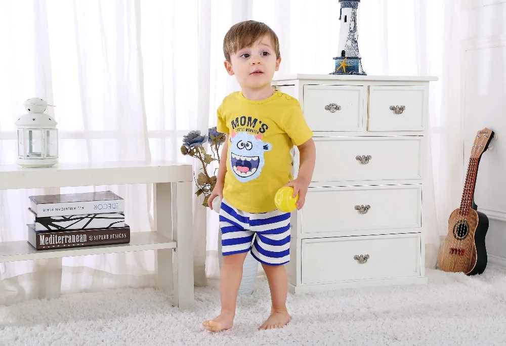 Cotton Boy T-shirt + Shorts Sets